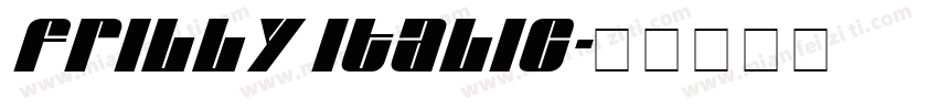 Frilly Italic字体转换
